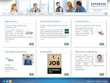 Tablet Screenshot of consenso-consulting.de